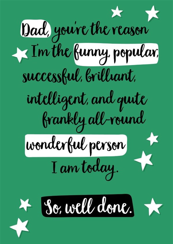Well Done Dad Father's Day Card created by Sassy Sarah