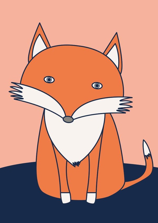 Cute Fox Card created by Stefan Rayner