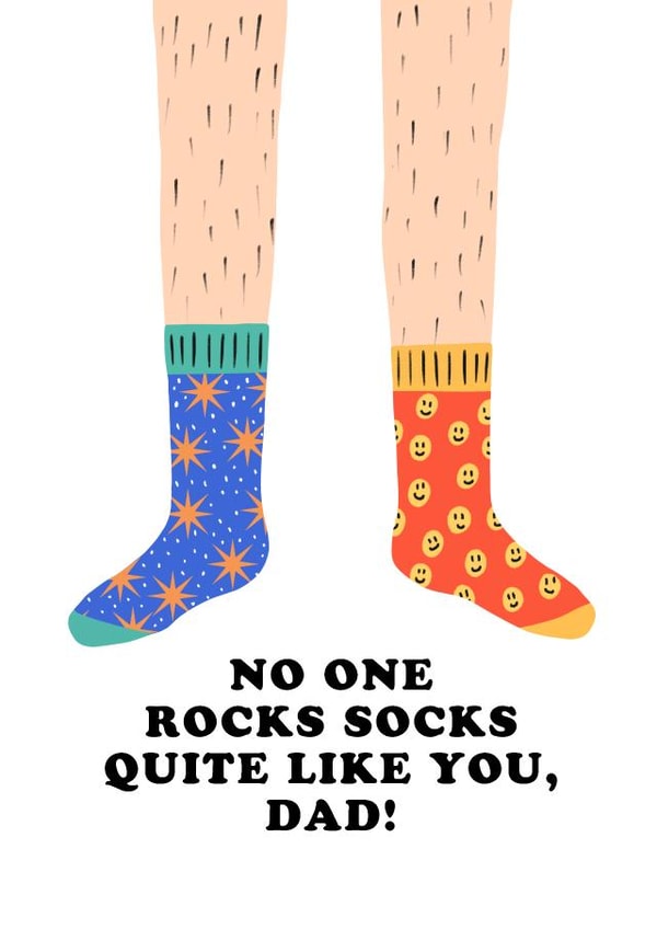 Rocking Socks Fathers Day Card created by Charly Clements