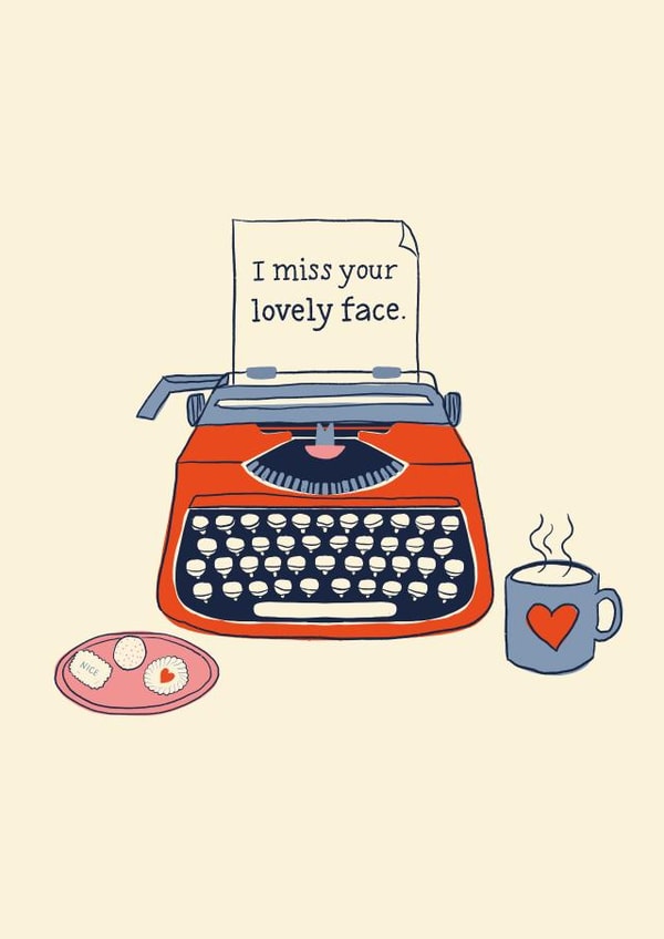 I Miss Your Lovely Face created by Jessie Maeve Studio