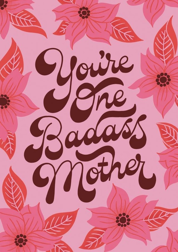 Badass Mom Birthday Card created by Jessica Molina