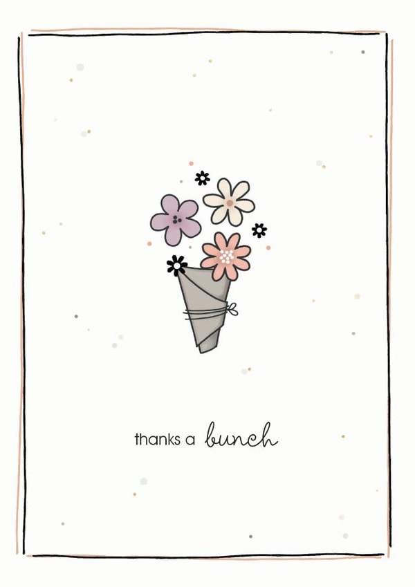 Thanks a bunch flower card created by Cloud 9 Design