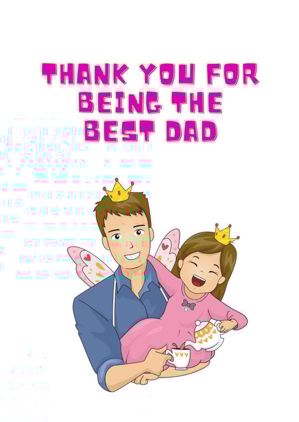 Thank you fathers day card from daughter created by JOJO's cards
