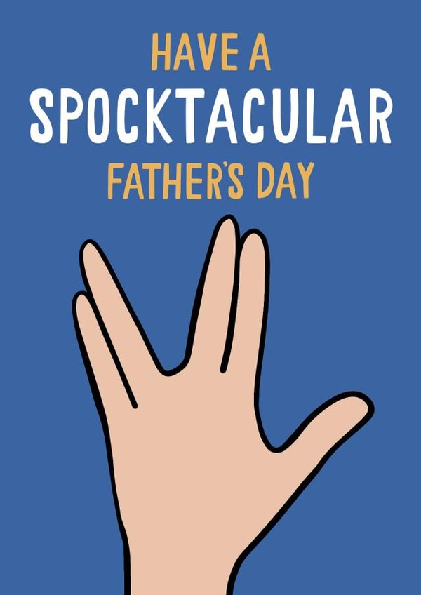 Star Trek Spock Father's Day Card created by Jessica Harvey