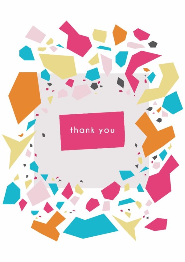 Abstract Modern Thank You created by Jennifer Zangeneh
