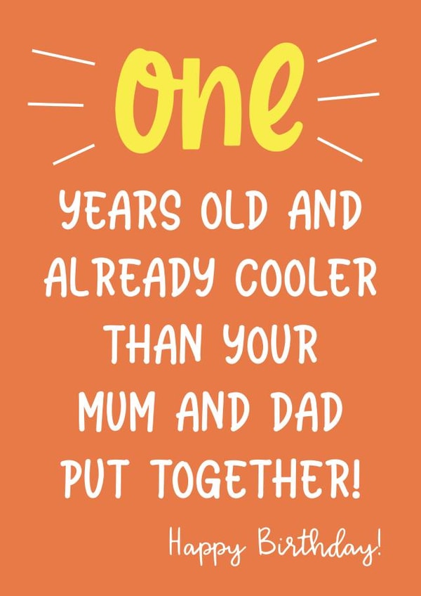 Cheeky First Birthday Card created by Whipper Snapper Card Co.