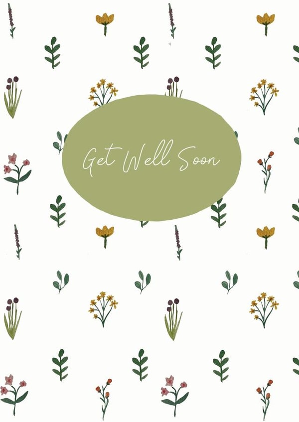 Get well soon wildflower card created by Katie May Designs
