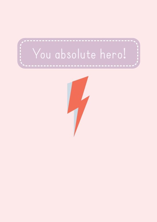 David Bowie absolute hero card created by ashleigh brown