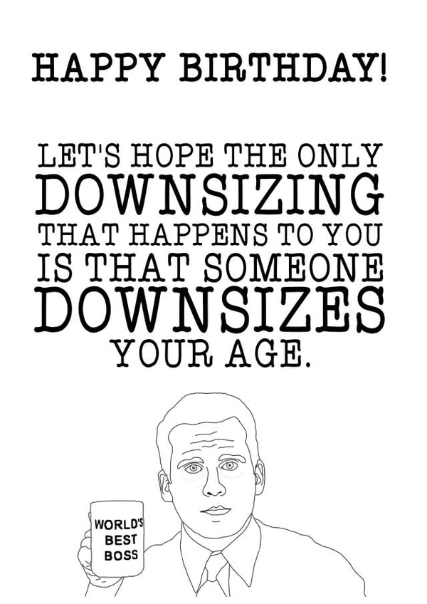 The Office US - Birthday Downsizing created by AsSeenOnTV
