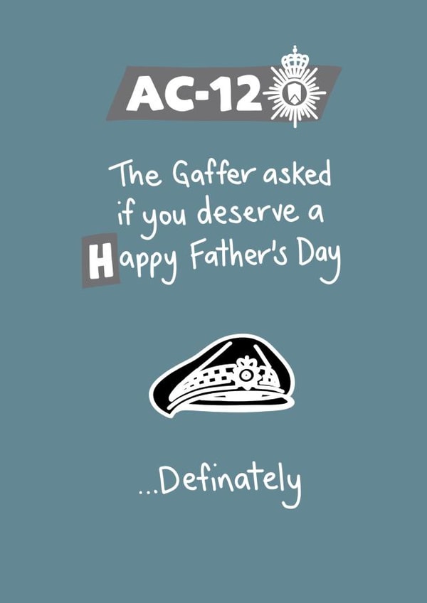 Father's Day card approved by the Gaffer at AC-12 created by @MarcoLooks