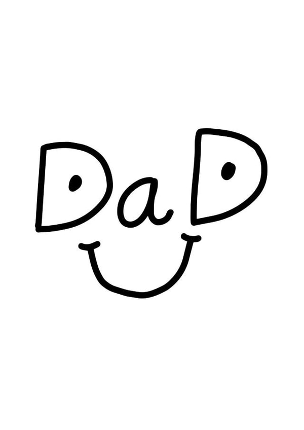 Dad Face Happy Father's Day Card created by Chloé Lawson