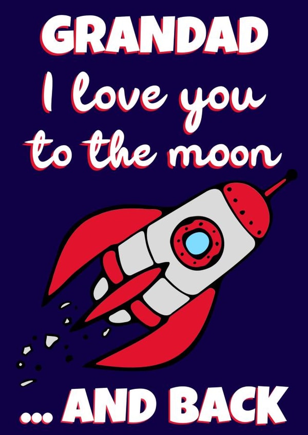 Space Themed Father’s Day/Appreciation Card for Grandad created by Evezee
