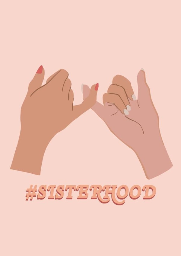 Sisterhood Friendship Love Card created by Jatinder Creates