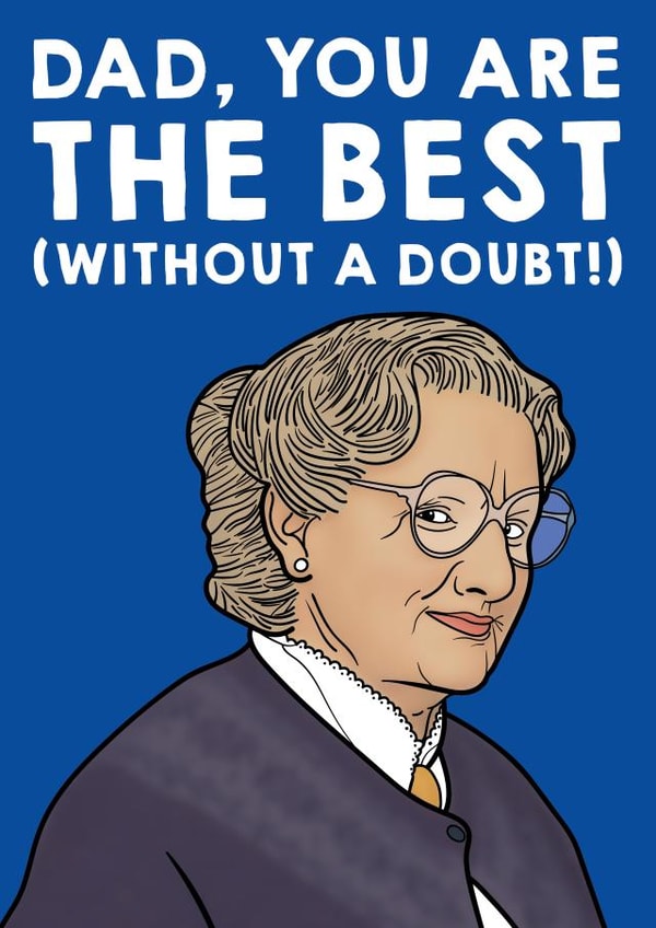 The Best Dad, Without A Doubt fathers day card created by Designer By Lockdown
