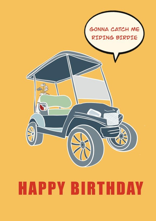 Golf Happy Birthday Card created by Petals and Letters