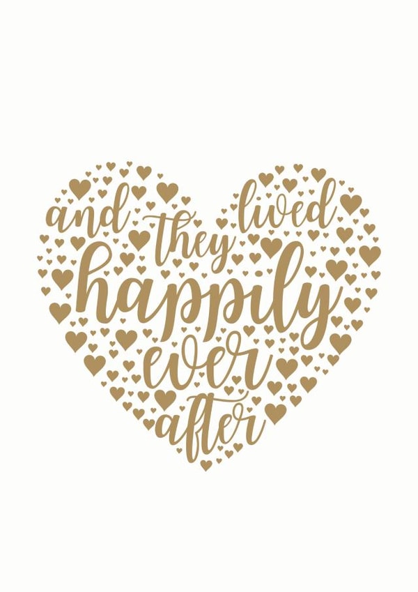 Couple card, and they lived happily ever after created by Ellie's Little Studio