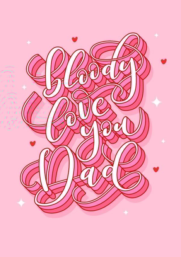 Love You Dad Father's Day Card created by Dottie's Paper Co.