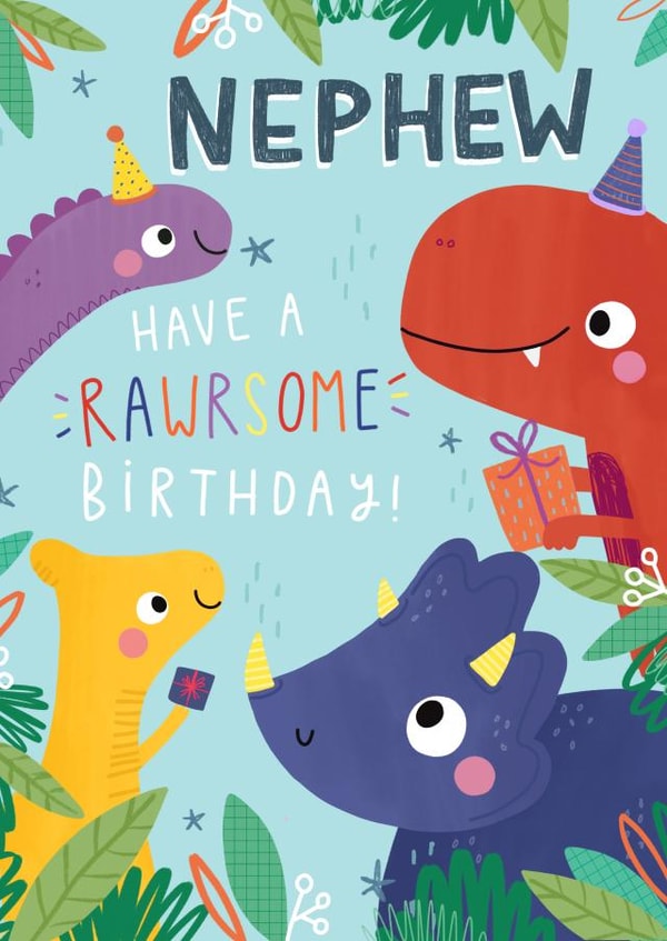 Rawrsome Nephew Birthday Card created by Jess Moorhouse