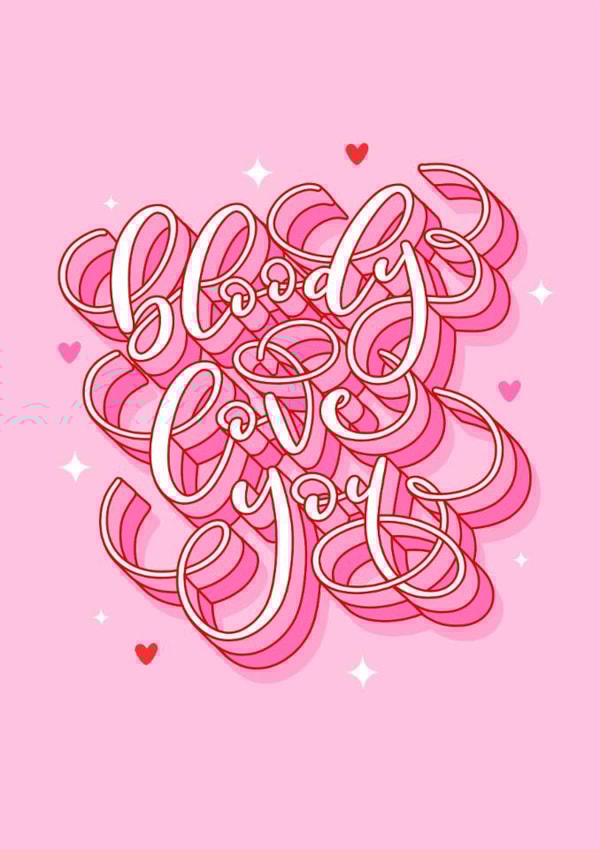 Sweary Love You Valentine's Day Card created by Dottie's Paper Co.
