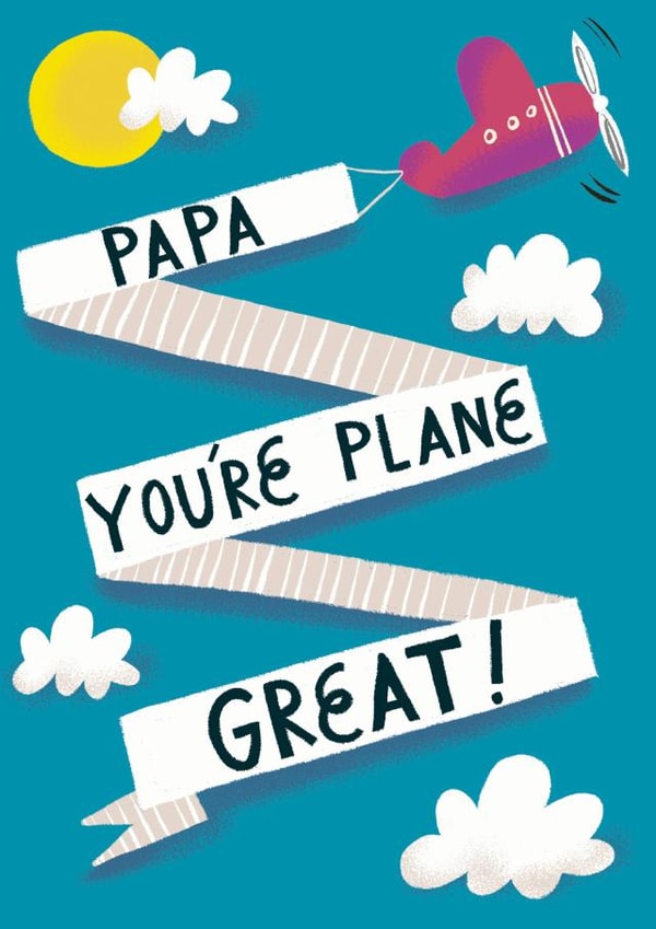 Papa, You're Plane Great fathers day card created by @AimeeStevens.Design