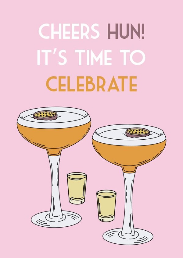 Pornstar Martini Celebratory Card created by Em’s Creations
