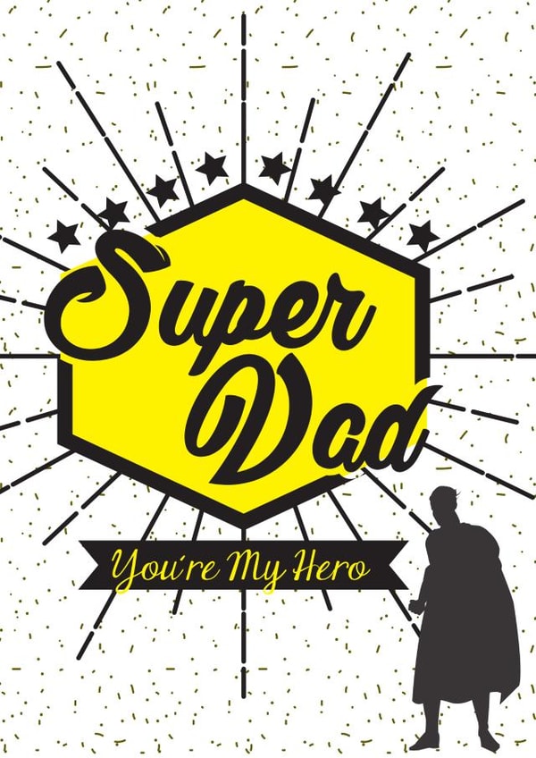 Superhero Dad created by Reine Abeille