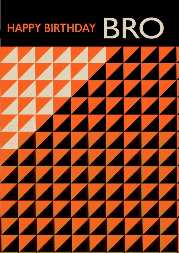 Geometric Brother Birthday Card created by Rocket68