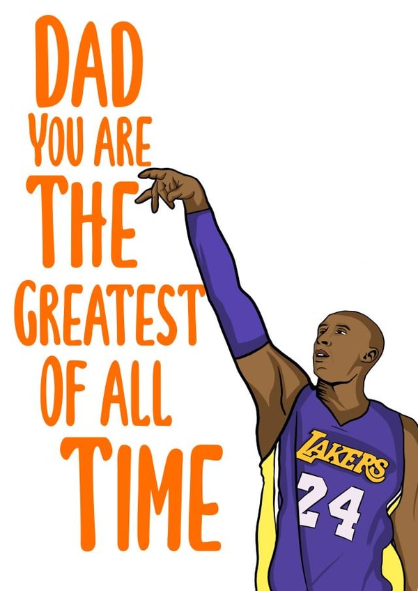 Kobe Father’s Day card created by Doublea