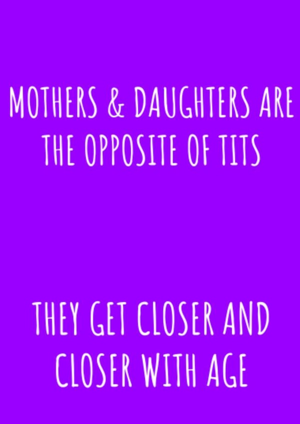 Mothers and Daughters Birthday Mothers Day Card created by Jonesy Cards