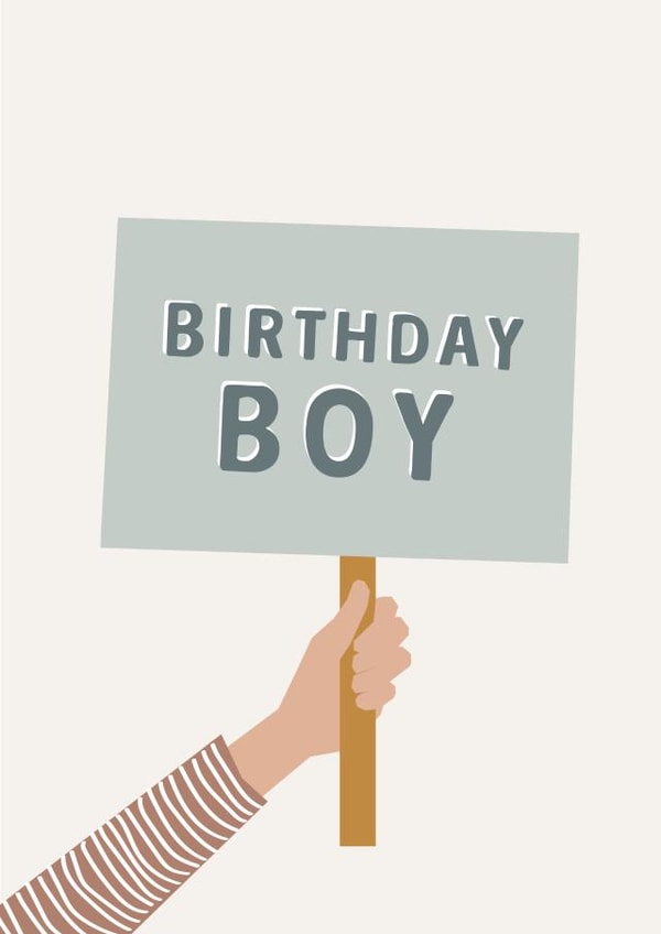 Birthday Boy Card 1000 created by Too Wordy
