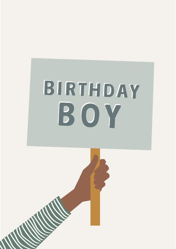 Birthday Boy Card 1001 created by Too Wordy