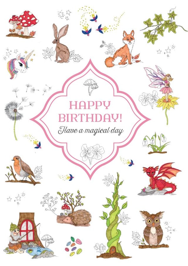 Magical Kingdom Birthday Card created by Life's Little Doodles