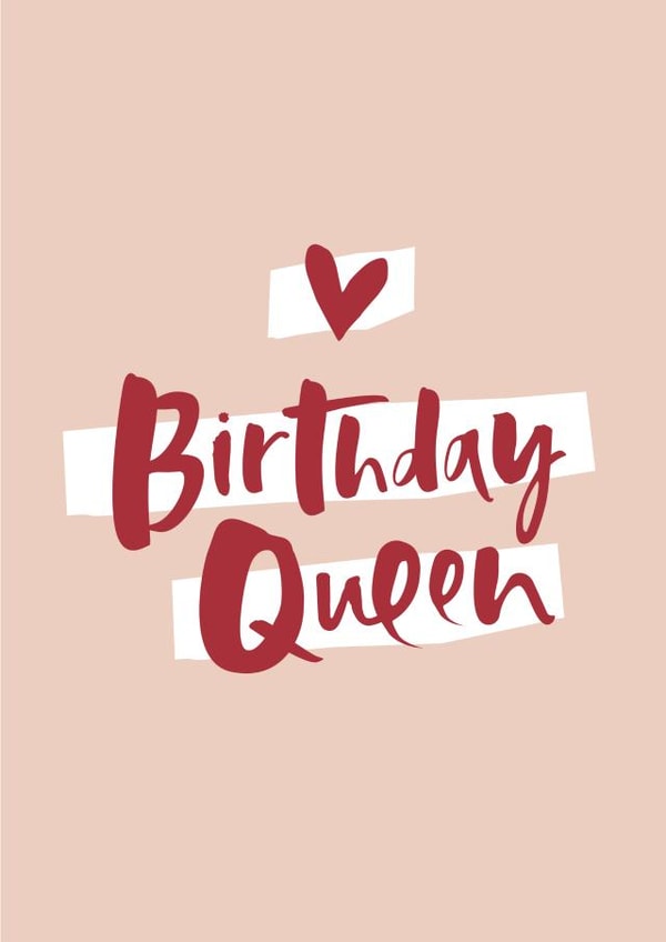 Birthday Queen Card created by Too Wordy