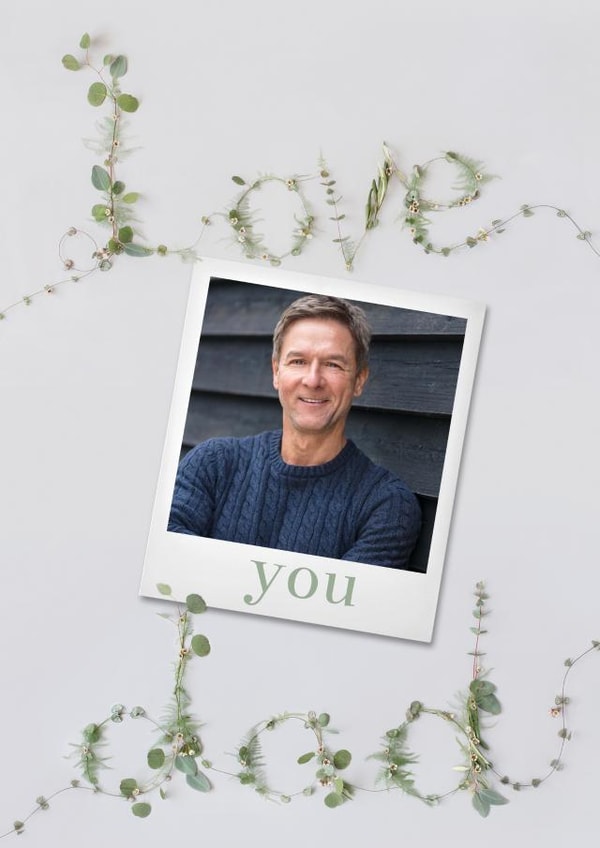 Pretty Foliage Personalised Father's Day Photo Card / Love You Dad created by Love Lila Photography