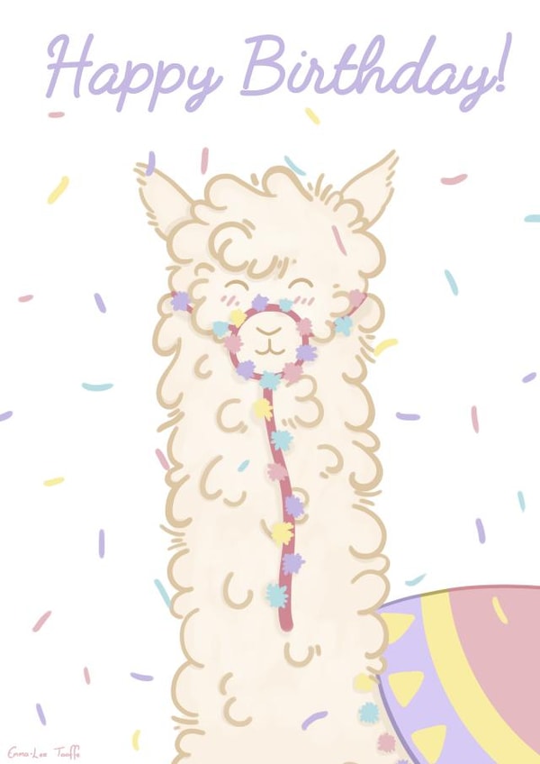Alpaca Birthday Celebrations created by Emma-Lee Taaffe