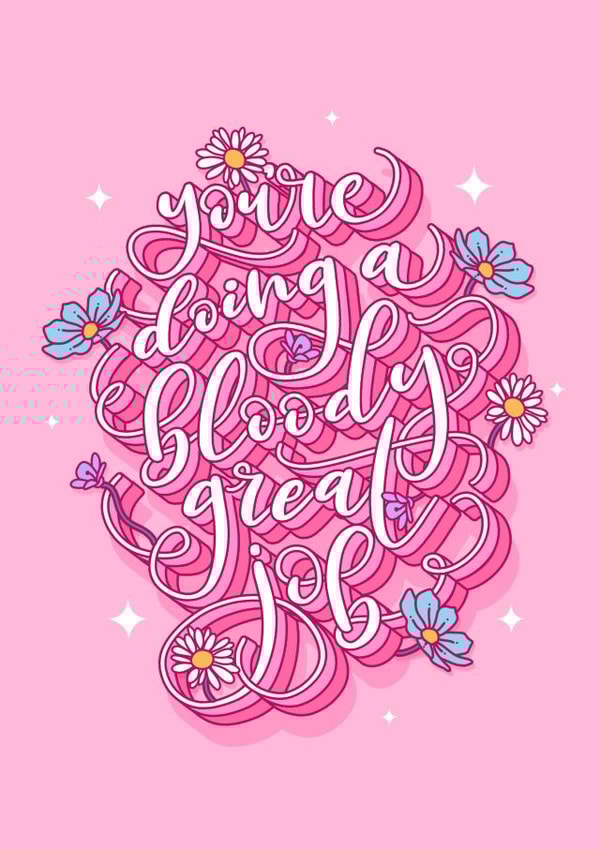 Floral Encouragement Card created by Dottie's Paper Co.