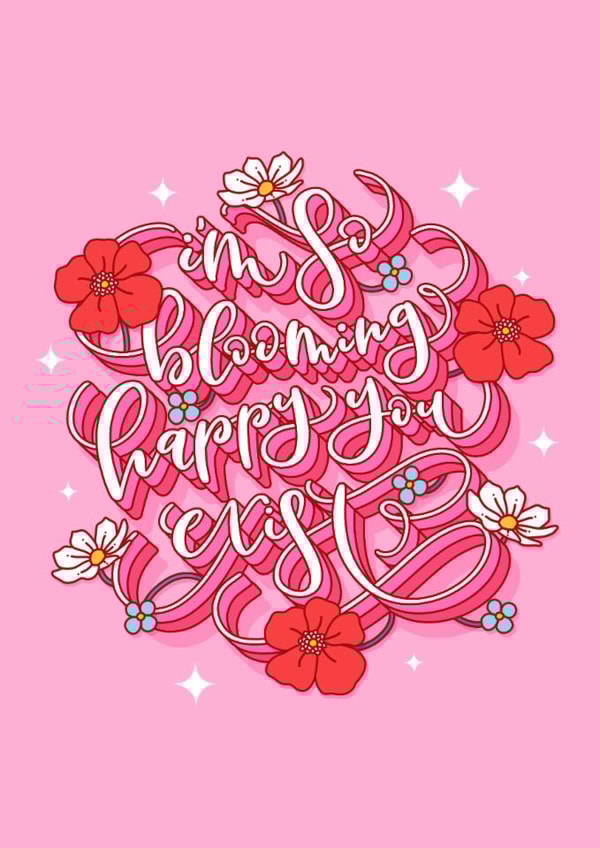 Punny So Happy You Exist Valentine's Card created by Dottie's Paper Co.