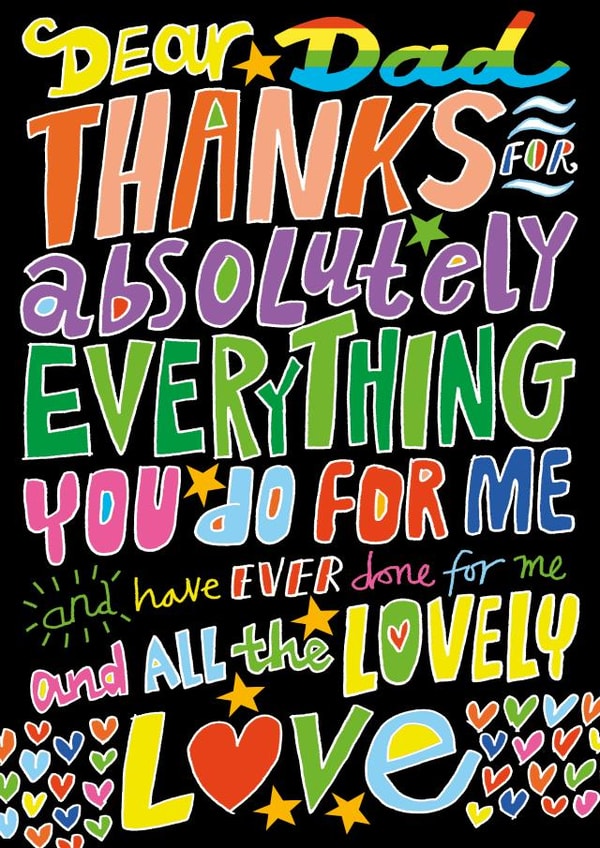 Thankful Father's Day card created by Dave Sutton