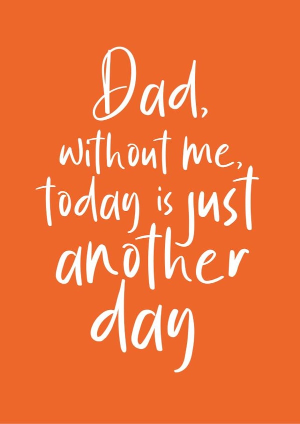 Funny, Bold, Father's Day Card created by Blue Belle Creations