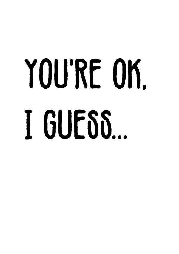 You're OK card created by Juliet draws