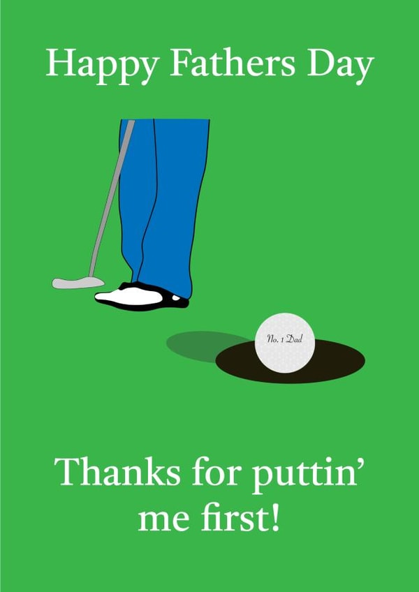 Golf Father Day Card created by Mollie's Media Hub