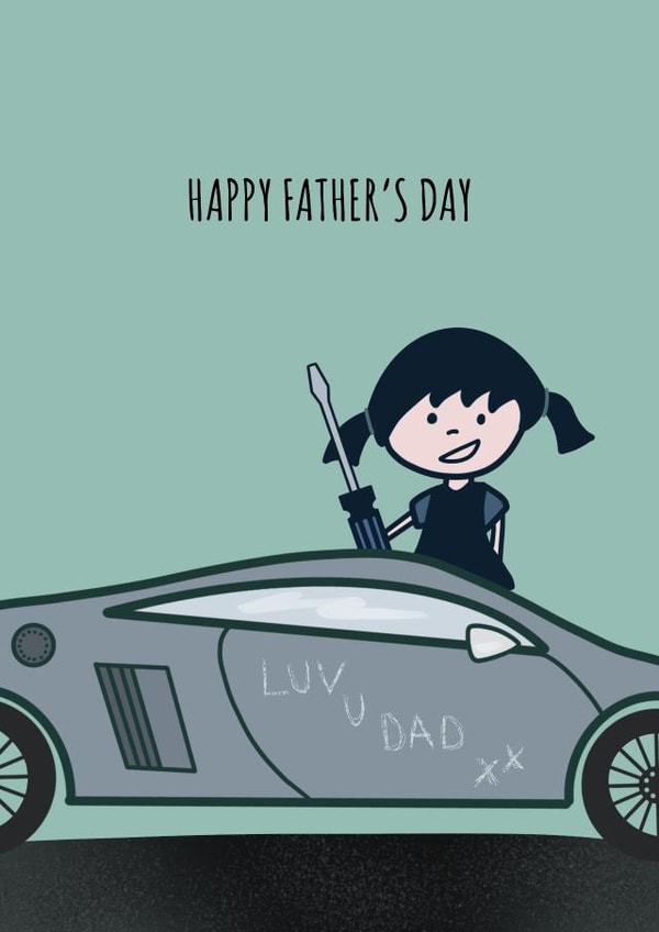 Luv u dad created by Zoe C-W