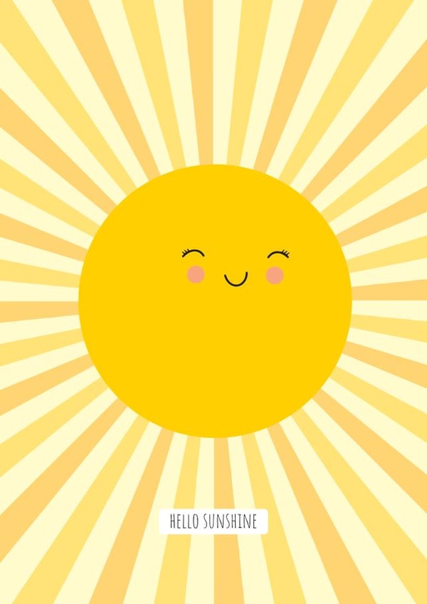 Hello Sunshine Card created by Suzanne Brearley Design