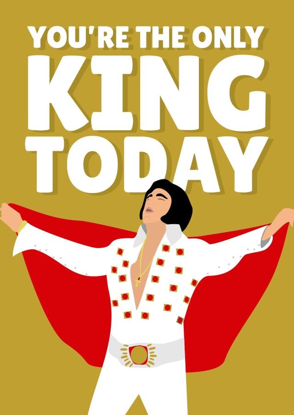 Elvis Presley fathers day card created by PopDogShop