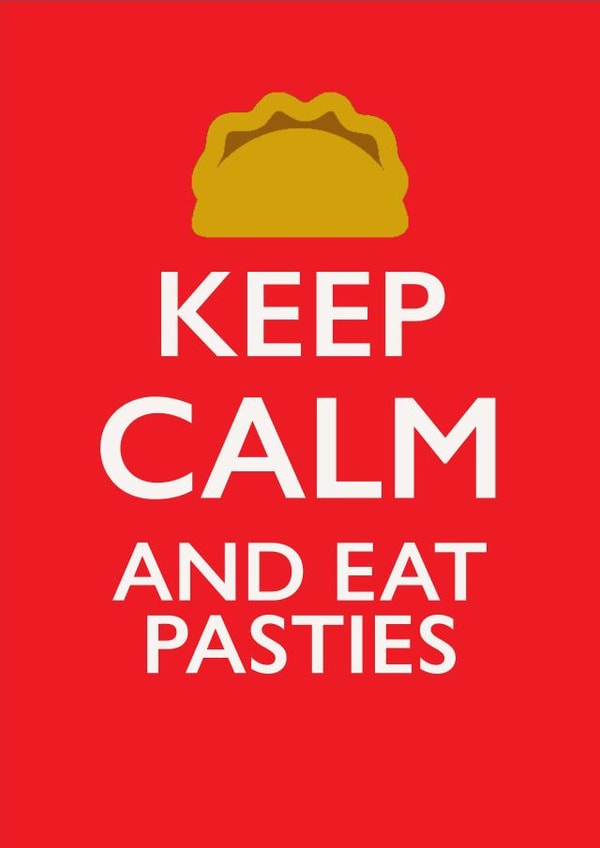 Cornish Pasty Card created by PEA GREEN PRINTS