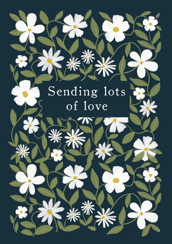Sending lots of love Sympathy card created by Hannah Owen Illustrates