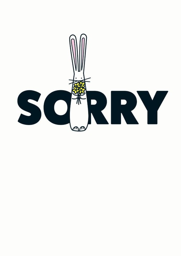 Sorry Rabbit Card created by Hoppy Bunnies