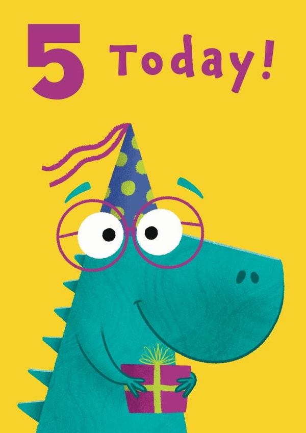 Dinosaur 5th Birthday Card created by Hannah Jayne Lewin
