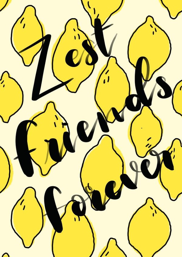 Zesty bestie card for all occasions created by Victoria Hinder