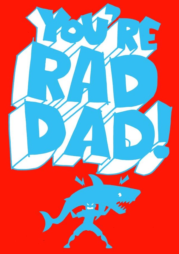 You're Rad Dad fathers day card created by Studio Beastly.